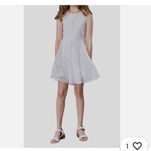 NWT Bardot Junior Girl's White Millie Sleeveless Mini Dress Size 12